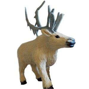 Straw Reindeer, Caribou, Elk Holiday Decor